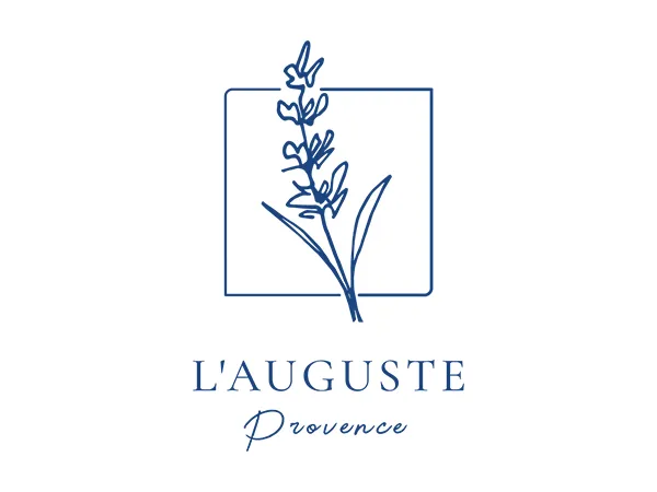 Logo L'auguste Provence, charte graphique, gabarit de boite, peinture, Provence