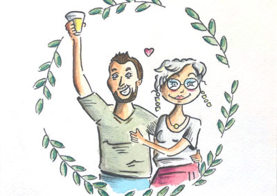 Jack et Mimi, love, Ain, anniversaire mariage, Nicolas Lambert, Nak illustration