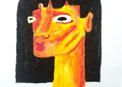 Illustration craie à l'huile, Nicolas Lambert, Nak illustrations