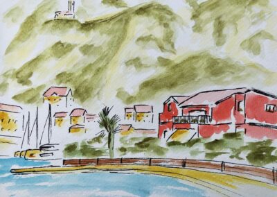 Monténégro - Illustration aquarelle, Nicolas Lambert, Nak Illustrations