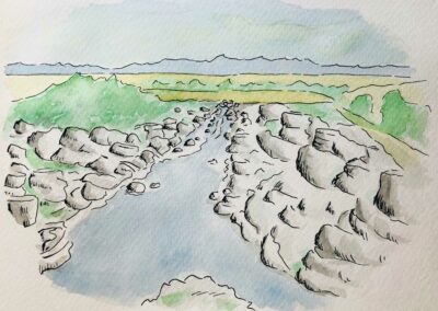 Monténégro - Illustration aquarelle, Nicolas Lambert, Nak Illustrations