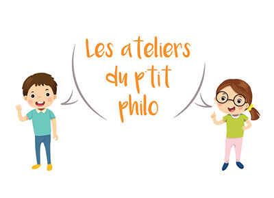 Création graphique Les ateliers du p'tit philo, création print, logo