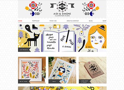 Aida, création site internet illustratrice, site vitrine Lyon, artiste espagnole