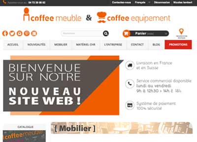 Création site internet Lyon, création de site ecommerce Coffee meuble