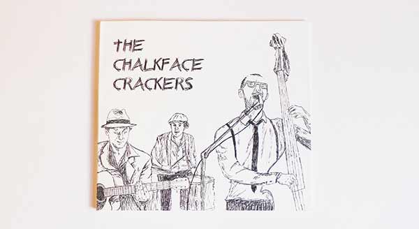 The chalkface crakers, création Pochette CD, Création graphique jazz, création illustration jazz, création print jazz