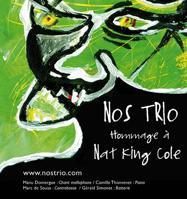 Illustrations Nos trio jazz - affiches concert jazz - Création graphique Lyon, art brut